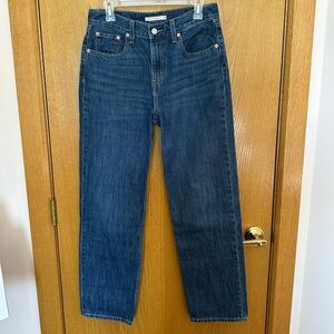 Levi's Dark Blue Straight Jeans
